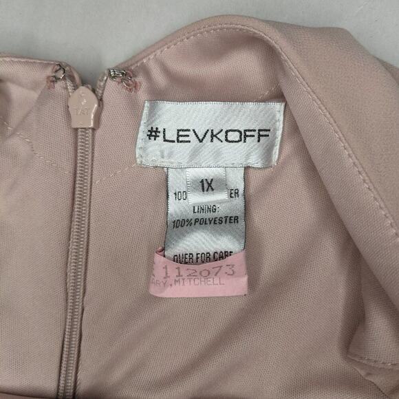 Bill Levkoff Bridesmaid Dress Blush Strappy Spaghetti Strap Pink Rose Gown 1X - Picture 9 of 11